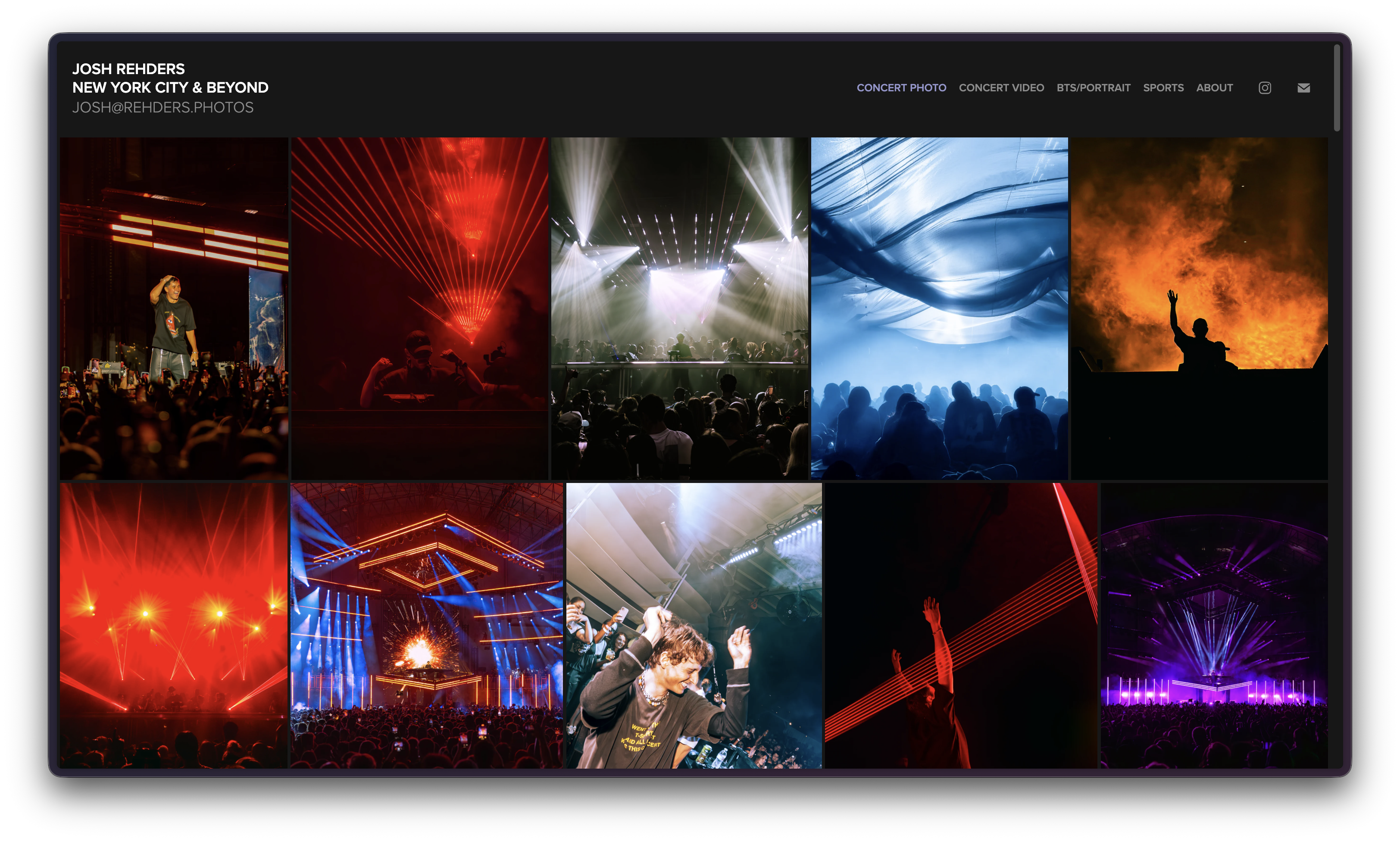 portfolio site screenshot